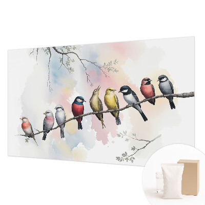 Vlies-Fototapete Vögel auf einem Ast