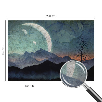 Fototapete fürs Kinderzimmer Nachtlandschaft