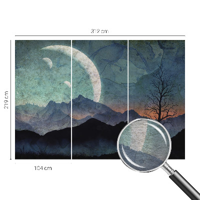 Fototapete fürs Kinderzimmer Nachtlandschaft