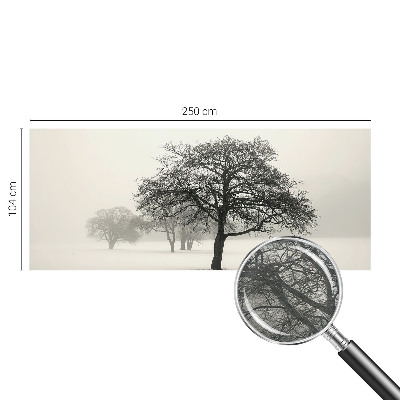 Fototapete fürs Schlafzimmer mit winterlichen Baum-Motiven