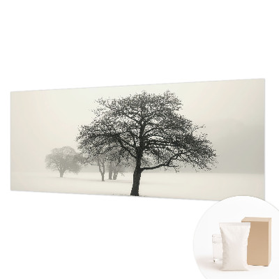 Fototapete fürs Schlafzimmer mit winterlichen Baum-Motiven