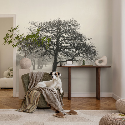 Fototapete fürs Schlafzimmer mit winterlichen Baum-Motiven