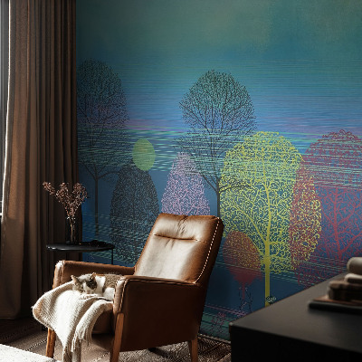 Motivtapete aus Vlies mit farbenfrohem Harmoniedesign