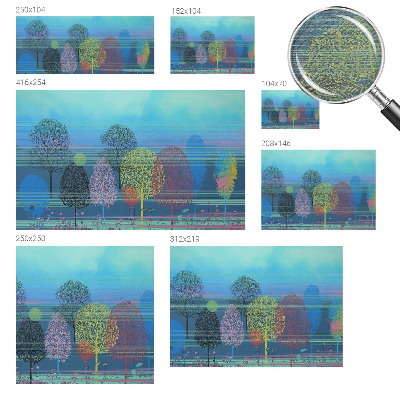 Motivtapete aus Vlies mit farbenfrohem Harmoniedesign
