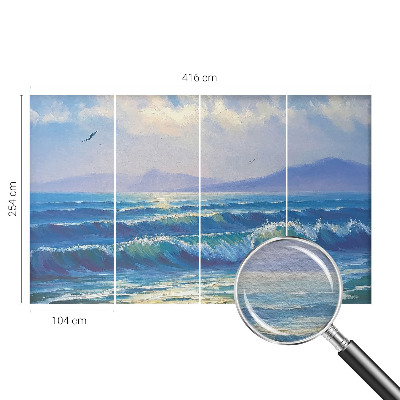Vlies-Fototapete nach Maß mit Motiv Meereswellen