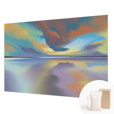 Fototapete aus Vlies mit Motiv eines Regenbogen-Sonnenuntergangs