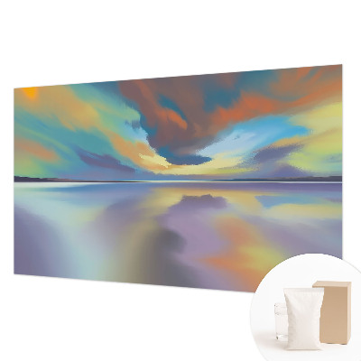 Fototapete aus Vlies mit Motiv eines Regenbogen-Sonnenuntergangs