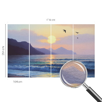 Vlies-Fototapete fürs Wohnzimmer Sea West