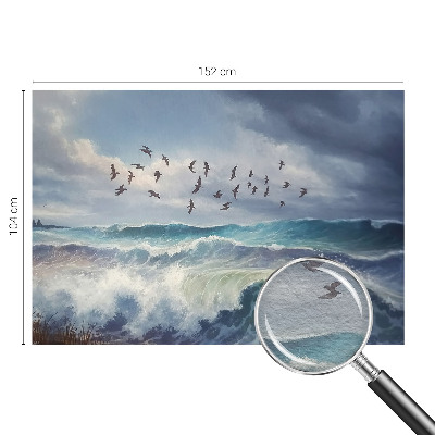 Vliestapete fürs Schlafzimmer Meereswellen