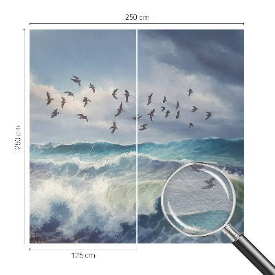 Vliestapete fürs Schlafzimmer Meereswellen