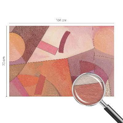Moderne Vlies-Fototapete mit farbenfrohen Formen als Wanddekoration