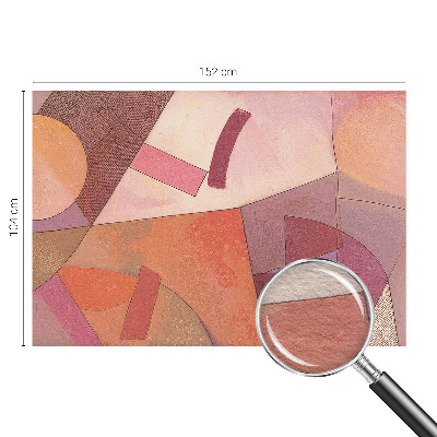 Moderne Vlies-Fototapete mit farbenfrohen Formen als Wanddekoration