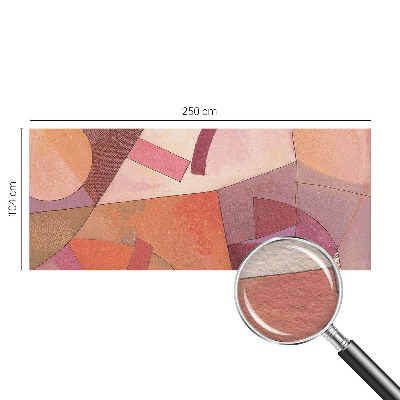 Moderne Vlies-Fototapete mit farbenfrohen Formen als Wanddekoration