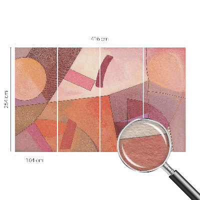 Moderne Vlies-Fototapete Farbenfrohe Formen