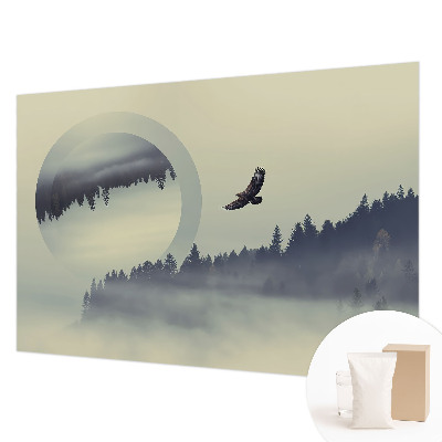 Bedruckte Vlies-Fototapete mit Motiv einer Waldlandschaft