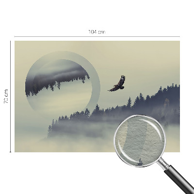 Bedruckte Vlies-Fototapete mit Motiv einer Waldlandschaft