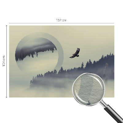 Bedruckte Vlies-Fototapete mit Motiv einer Waldlandschaft