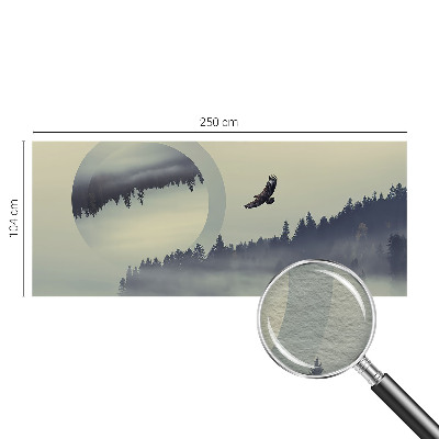 Bedruckte Vlies-Fototapete mit Motiv einer Waldlandschaft