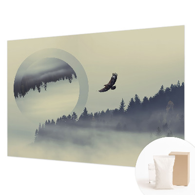 Bedruckte Vlies-Fototapete mit Motiv einer Waldlandschaft