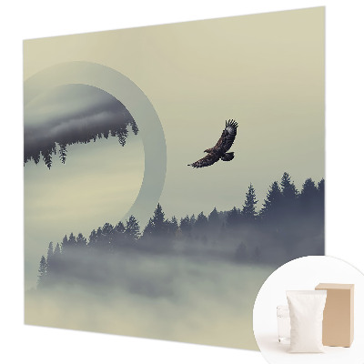 Bedruckte Vlies-Fototapete mit Motiv einer Waldlandschaft