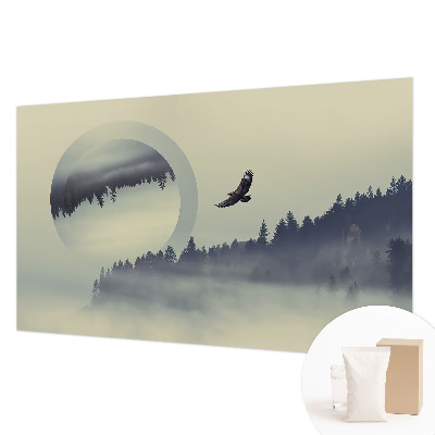 Bedruckte Vlies-Fototapete mit Motiv einer Waldlandschaft