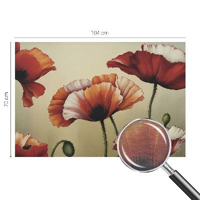 Fototapete nach Maß mit fröhlichem Mohnblumen-Motiv