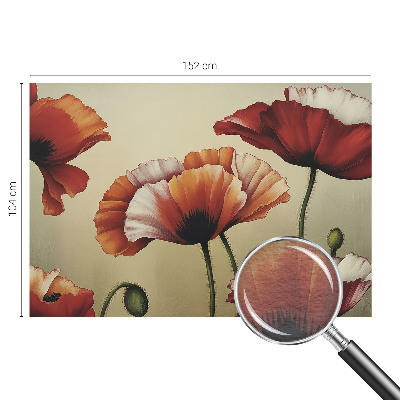 Fototapete nach Maß mit fröhlichem Mohnblumen-Motiv