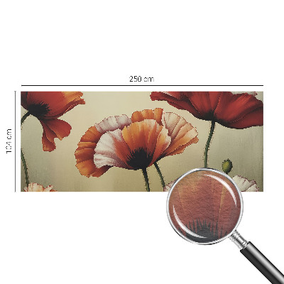 Fototapete nach Maß mit fröhlichem Mohnblumen-Motiv