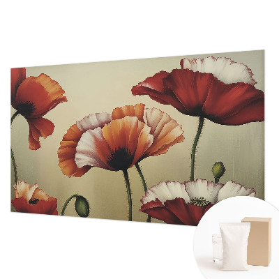 Fototapete nach Maß mit fröhlichem Mohnblumen-Motiv