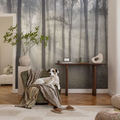 Wandtapete mit Motiv ‚Ätherischer Wald‘