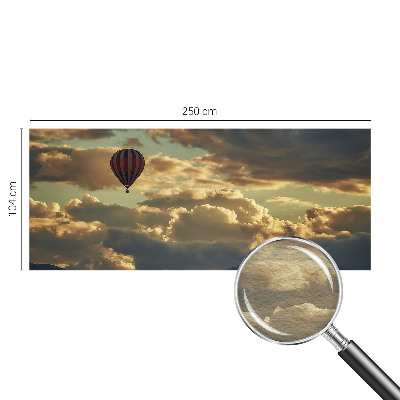 Fototapete mit Heißluftballons über den Wolken