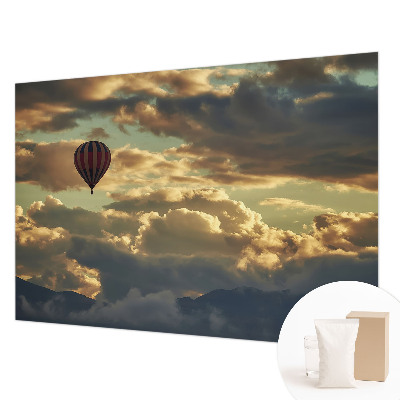 Fototapete mit Heißluftballons über den Wolken