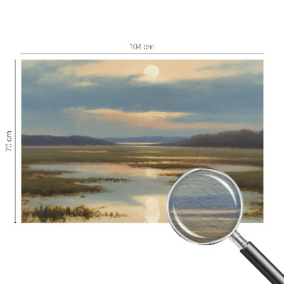 Fototapete fürs Wohnzimmer mit atmosphärischer Landschaft