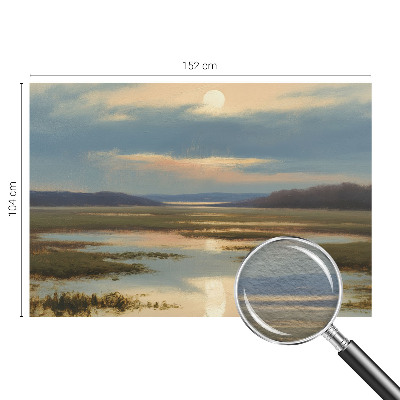 Fototapete fürs Wohnzimmer mit atmosphärischer Landschaft