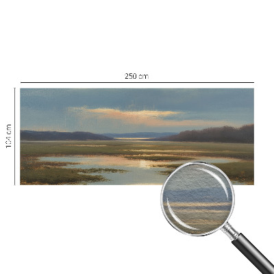 Fototapete fürs Wohnzimmer mit atmosphärischer Landschaft