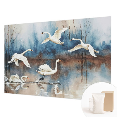 Fototapete fürs Kinderzimmer mit dem Motiv fliegender Vögel