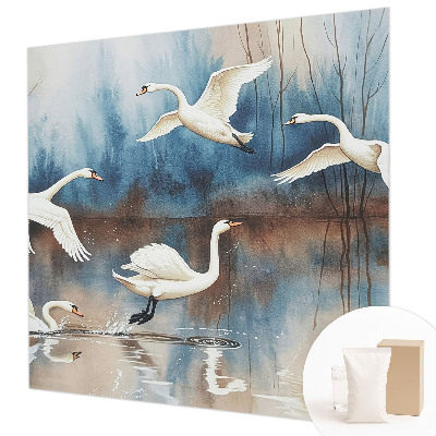 Fototapete fürs Kinderzimmer mit dem Motiv fliegender Vögel
