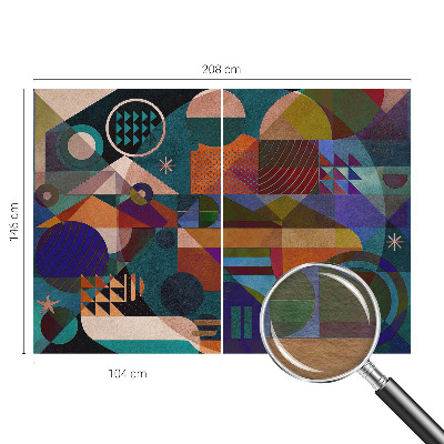 Fototapete aus Vlies mit geometrischem Kunstmotiv