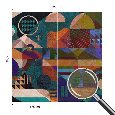 Fototapete aus Vlies mit geometrischem Kunstmotiv