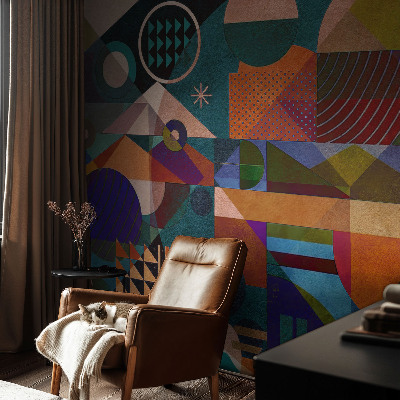 Fototapete aus Vlies mit geometrischem Kunstmotiv