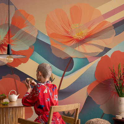 Vlies-Fototapete nach Maß mit dem Motiv „Blumen der Sinne”