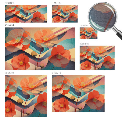 Vlies-Fototapete nach Maß mit dem Motiv „Blumen der Sinne”