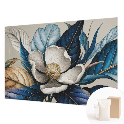 Vlies-Fototapete fürs Schlafzimmer mit elegantem Blumenmotiv