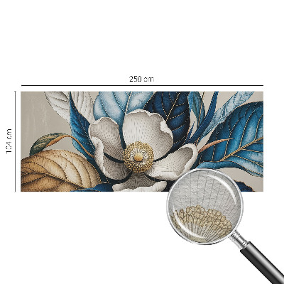 Vlies-Fototapete fürs Schlafzimmer mit elegantem Blumenmotiv