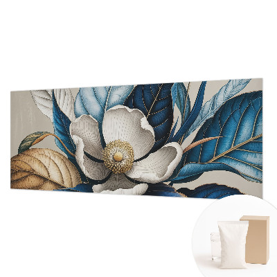 Vlies-Fototapete fürs Schlafzimmer mit elegantem Blumenmotiv