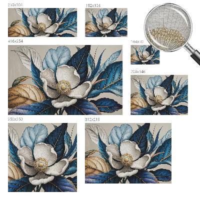 Vlies-Fototapete fürs Schlafzimmer mit elegantem Blumenmotiv