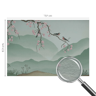 Vlies-Fototapete fürs Wohnzimmer Japanische Serenade