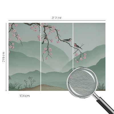 Vlies-Fototapete fürs Wohnzimmer Japanische Serenade