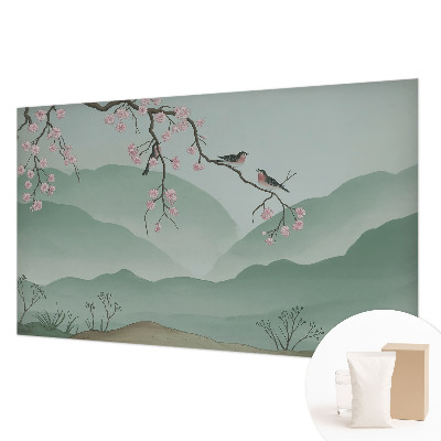 Vlies-Fototapete fürs Wohnzimmer Japanische Serenade