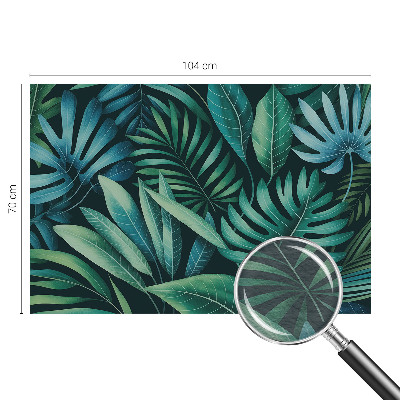 Vliestapete fürs Schlafzimmer Tropische Blätter